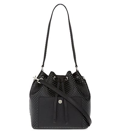 michael kors greenwich medium perforated leather bucket bag|michael kors greenwich crossbody.